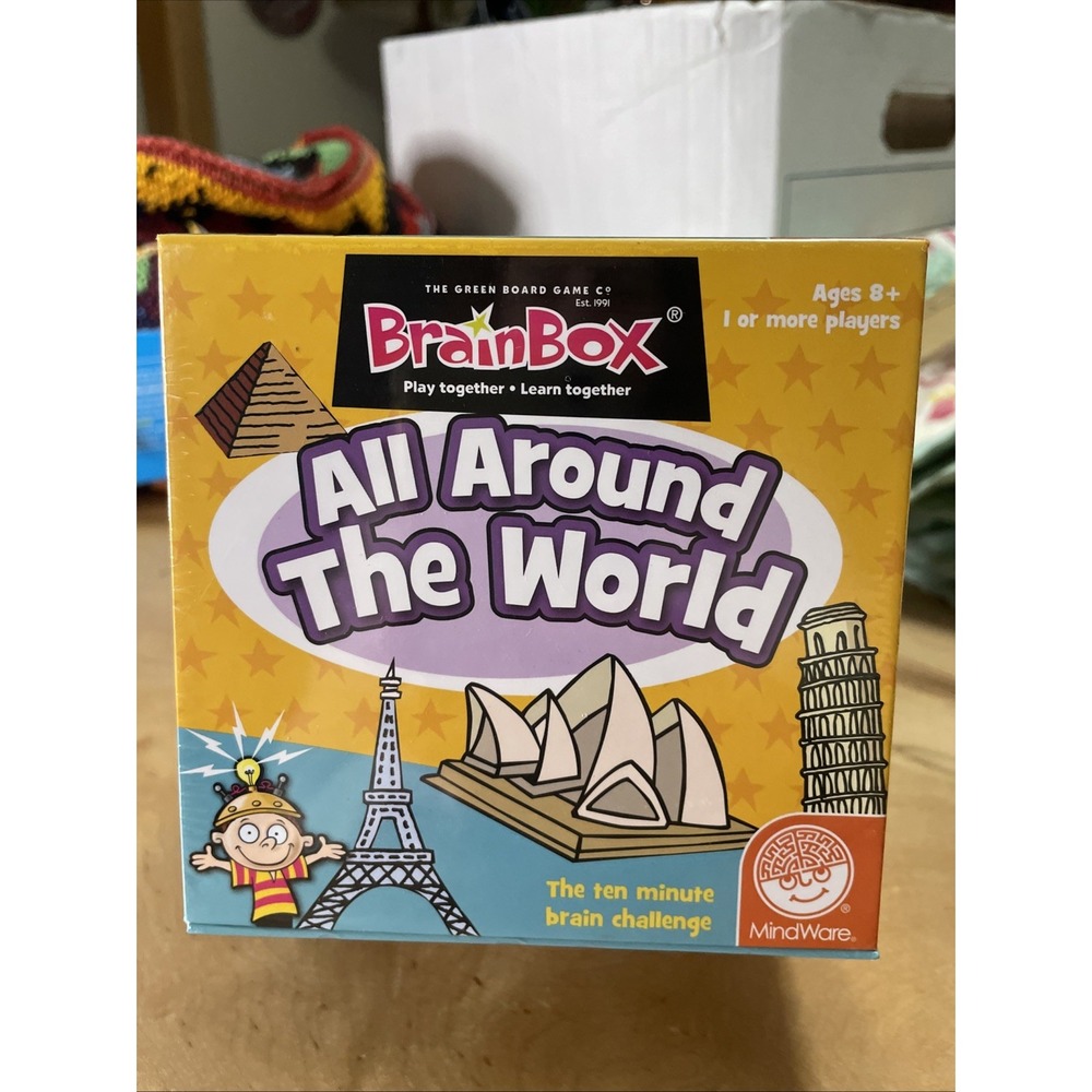 Mindware Brain Box 'All Around The World' Famous Landmarks Geography Game New!